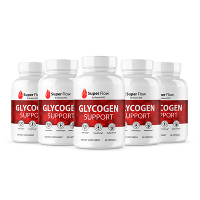 #ad 5 Pack Super Flow Glycogen Support Capsules SuperFlow Glycogen 300 Capsules $49.95