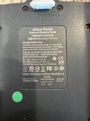 4 Each Trimble JUNO T41/5 GPS Data Collectors/Rugged Handheld Computers - Parts - Picture 11 of 12