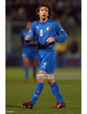 ITALY 2003 2004 HOME FOOTBALL SHIRT ITALIA SOCCER JERSEY BLUE szS
