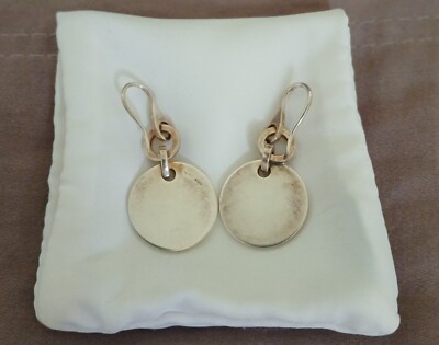 アクセサリー *GUCCI*/ logo foop earring /Ag925/No1542 GUCCI Logo Trademark Made In Italy Pure Silver AG 925 Round Drop