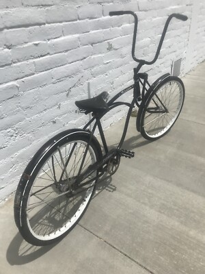 26 Inch Schwinn Lowrider Bike Handlebars Custom Black Twisted