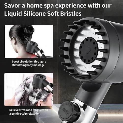 Drivse iondrops Soffione Doccia Filtrato con Portatile,Soffione Doccia ad Alta Pressione con... - Foto 4 di 6