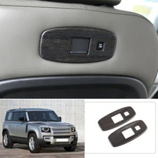For Land Rover Defender 2020-2023 Oak Grain Rear Seat USB Connector Frame 2PCS