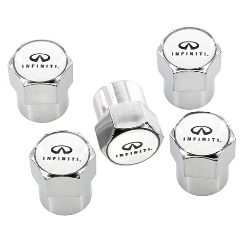 Infiniti Logo Tire Valve Caps (Chrome)