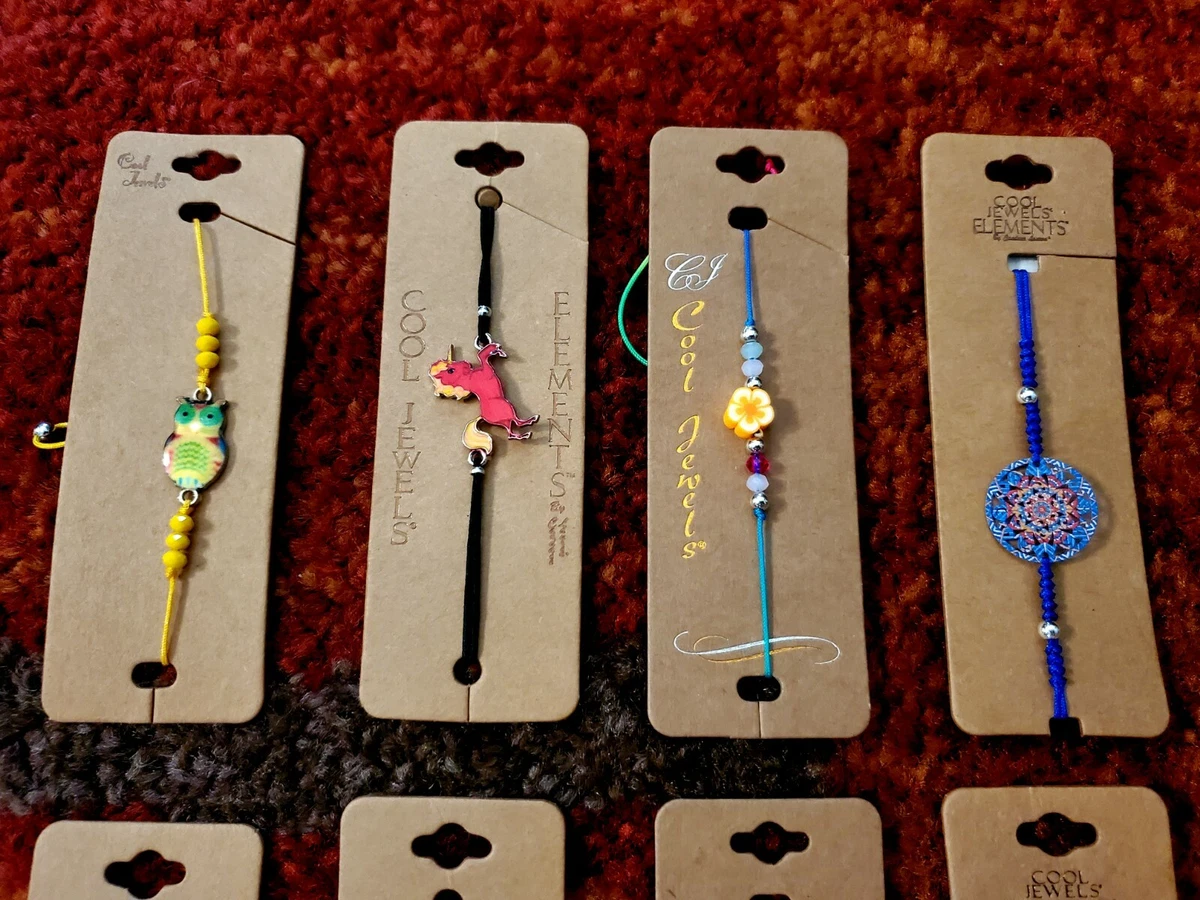 Set of 12 Cool Jewels Elements Bracelets All Different Color and