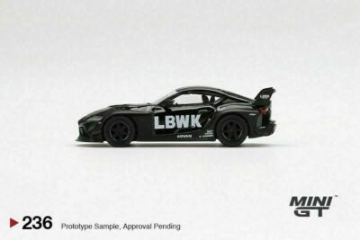 MINI GT 1:64 LBWK Toyota GR Supra Glossy Black & Matt Black