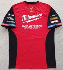 Milwaukee BMW Motorrad Motorsport Racing mens Red T Shirt size L - BNWT