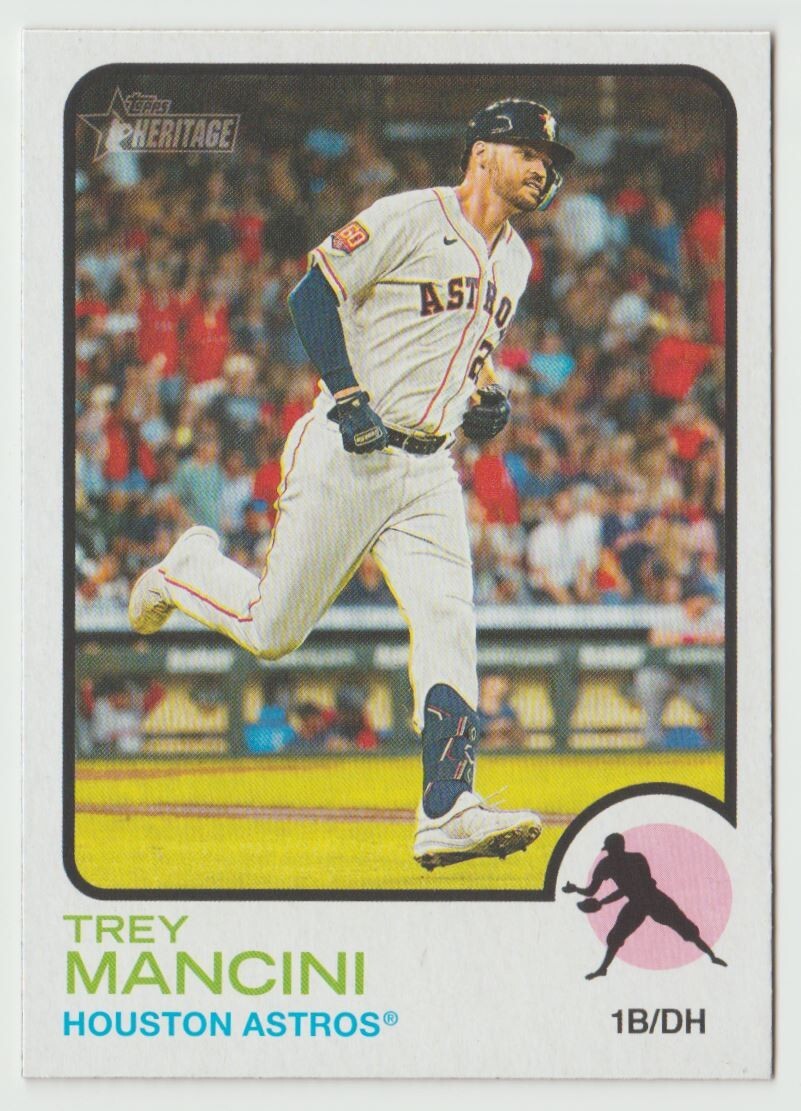2022 Topps Heritage #545 Trey Mancini Baseball Card Houston Astros