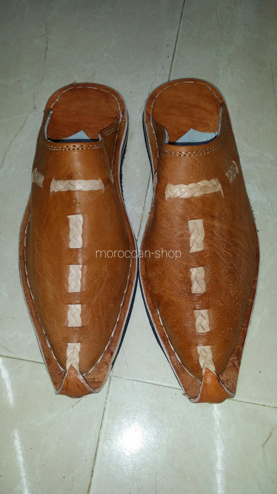 PANTOFOLA D’ORO Pantofole Babouches tradizionali marocchine da uomo fatte a mano in pelle a scelta