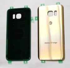 Battery Back cover Glass For Samsung Galaxy S7 Edge AT T G935A GOLD  US SHIP