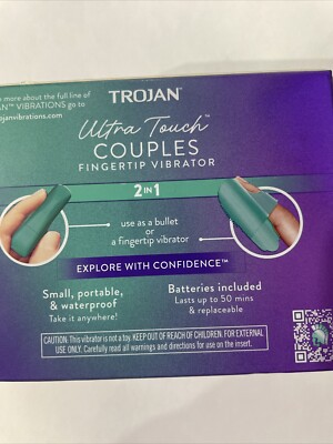 Trojan Ultra Touch Couples Fingertip Vibrator Personal Massager With  Batteries
