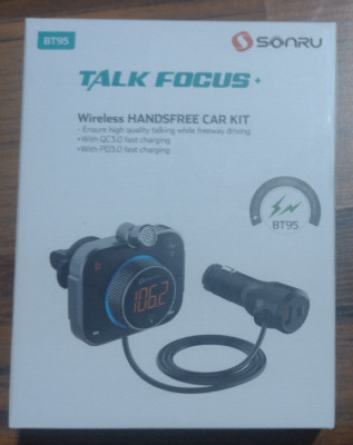 BT 95 Wireless Handfree Car Kit mit PD3.0 fast charging