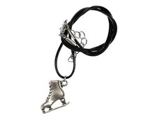 Ice Skating Necklace Miniblings Ice Princess Figure Skating SLB Leather