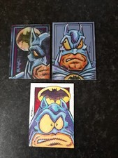 THREE BATMAN HAND DRAWN COLOUR SKETCH CARDS BY RAK DC COMICS PSC ACEO