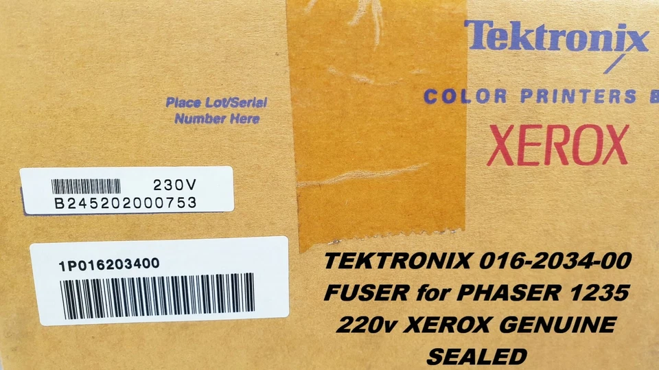 TEKTRONIX 016-2034-00 FUSER for PHASER 1235 220v 016203400 XEROX GENUINE SEALED - Image 2 of 4