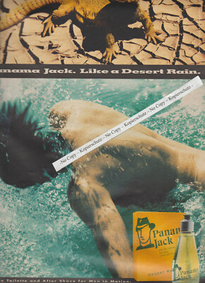 Panama Jack eau de Toilette and After shave,Like a Desert Rain, Werbeanzeig 1995