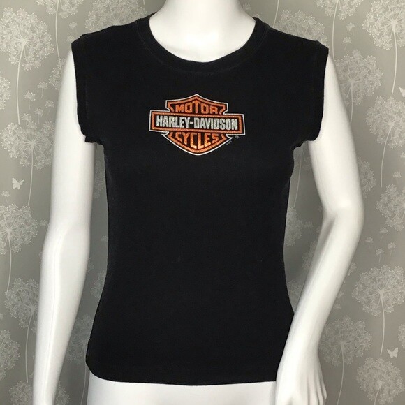 harley davidson crop top tee