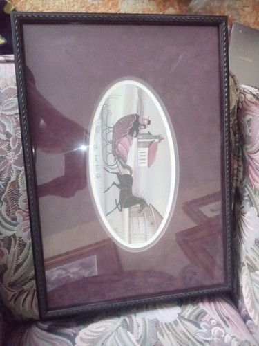 P. Buckley Moss signed lithograph print titled Love's Winter Ride - Picture 2 of 5
