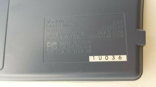 Organisateur électronique Sharp YO-270 neuf avec écran rétroéclairage testé, vintage - Photo 3 sur 7