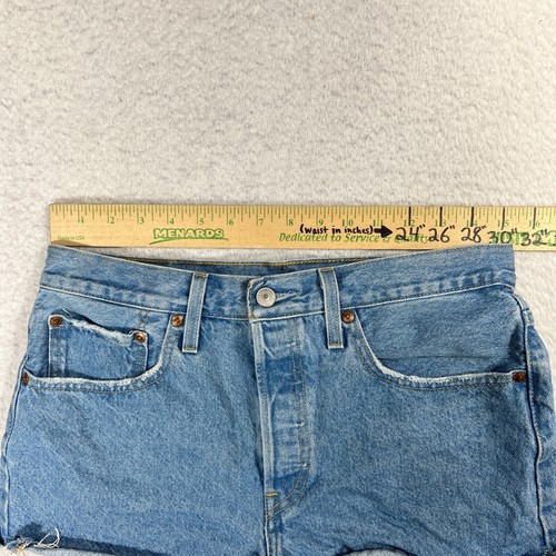 Levi's 501 Premium Shorts Women's Size 30 (W30) Cut Off Button Fly High-Rise - Picture 4 of 11
