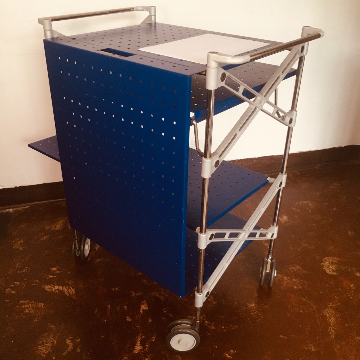 Kartell OXO PC Trolley カルテル オクソ トロリー ブルー kartell oxo pc trolley designed by Antonio Citterio -Retro Blue