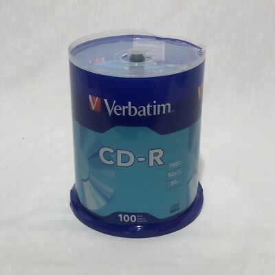 Verbatim 94554 700MB 52x CD-R Disc - Pack of 100