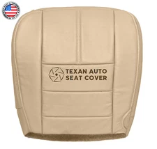 2009 Ford F350 Lariat XLT Driver Side Bottom Leather Replacement Seat Cover Tan