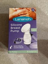 NEW Lansinoh Silicone Manual Breastpump & (2) Boxes Of 50 Storage Bags