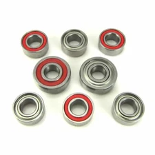 TRB RC Hub Carrier Bearings 5x10x4mm - 5x13x4mm RED, Losi 22 B, T, SCT