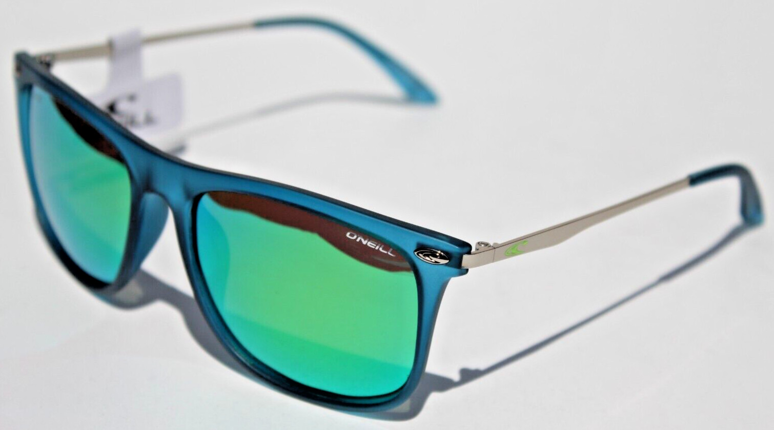 Gafas de sol polarizadas O'NEILL Capa Azul Plateado/Verde Espejo Surf/Playa NUEVAS $59