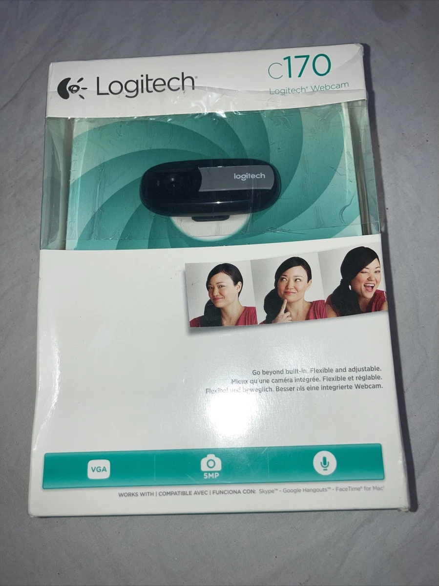 Logitech C170 Web Cam Black Damaged Box 97855083906 eBay