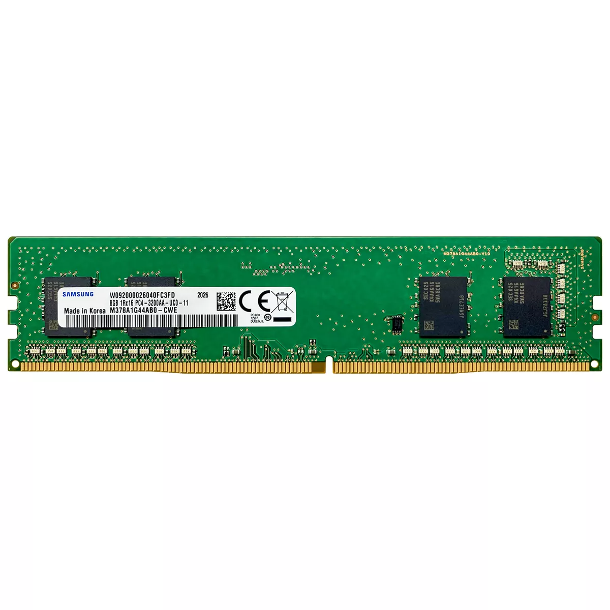 Samsung 8GB DDR4 3200 MHz DIMM Desktop Memory RAM (M378A1G44AB0-CWE) |