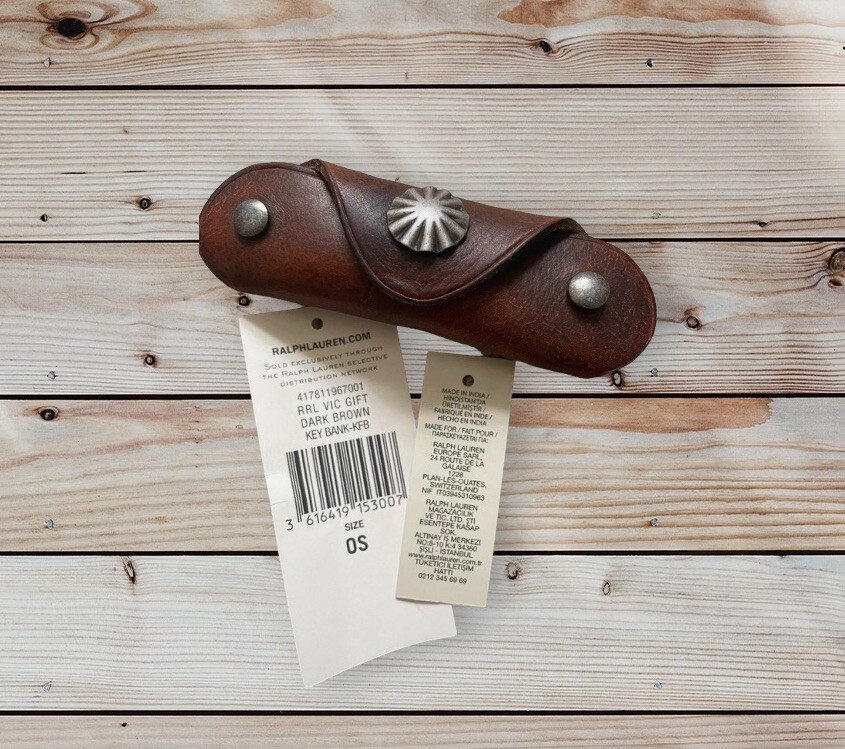 Polo Ralph Lauren RRL Double RL Bottle Opener Leather Key Bank Rare Gift Western image 4