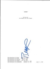 * BILL DUKE * signed autographed movie script * PREDATOR * HUNTER * MAC * 4