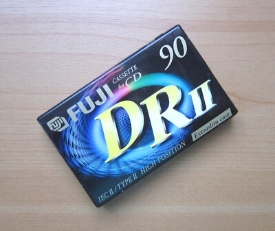 FUJI DR II 90 Audiokassette for CD Musikkassette Kassette High Position T II OVP