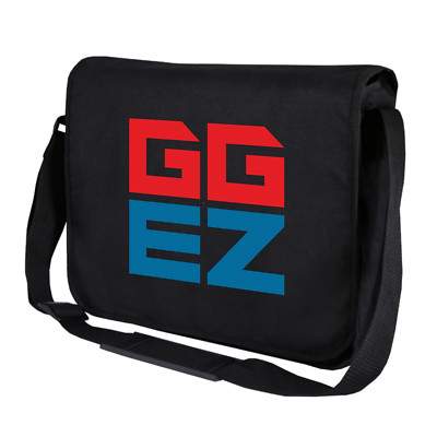 GG EZ Gamer Gaming Good Game Geek Easy Shooter Spaß Umhängetasche Messenger Bag