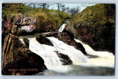 Yorkshire England Postcard Beezley Falls Ingleton c1910 Antique Unposted