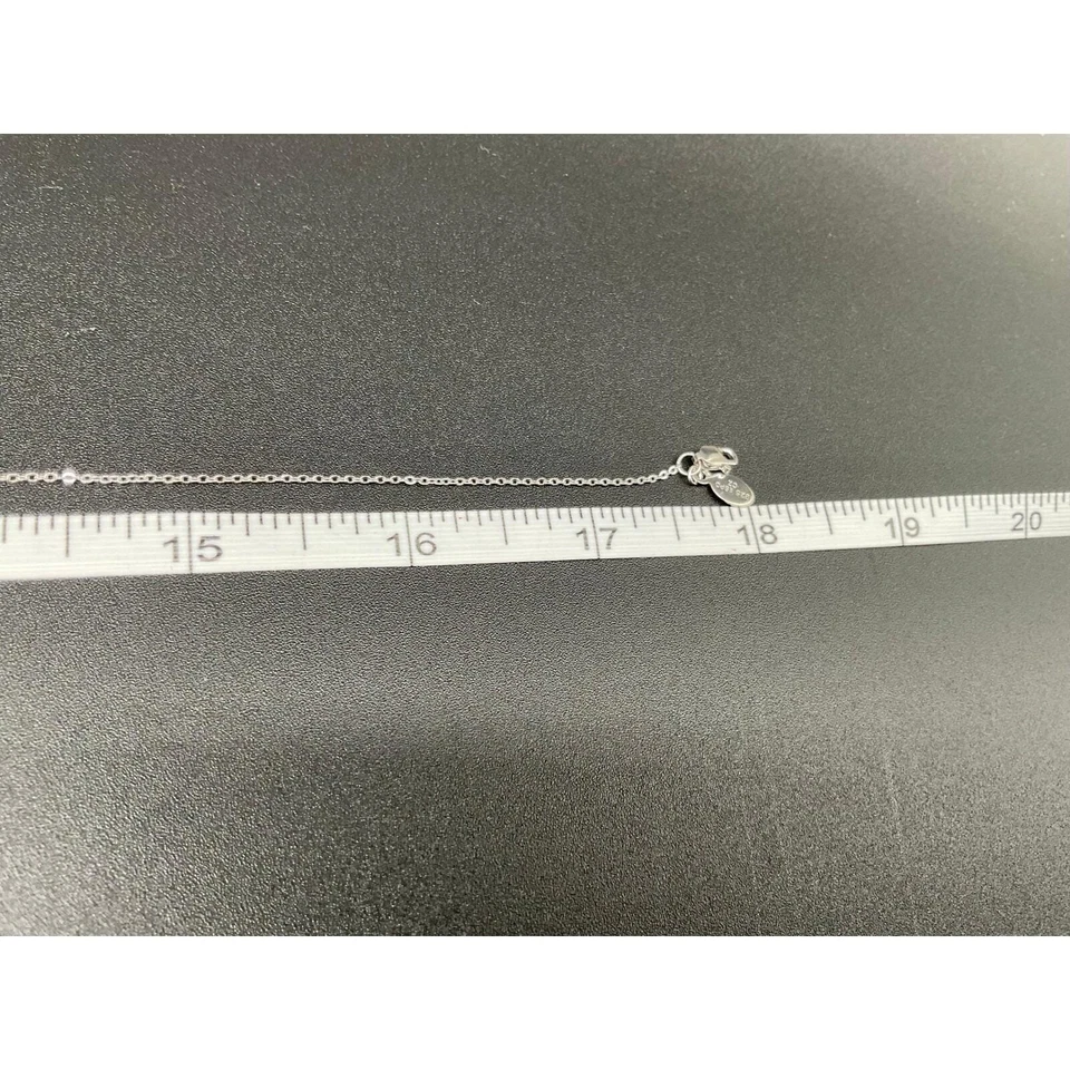 Colar pingente de prata esterlina Esposito CZ com centro de filigrana 18" caixa JTV - Imagem 2 de 4