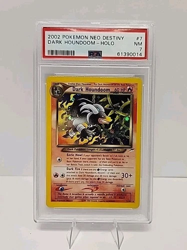 PSA 7 Dark Houndoom 7/105 Holo Neo Destiny 2002 Pokemon Card Graded Near Mint