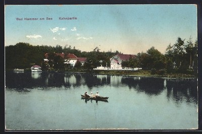 Bad Hammer am See, Kahnpartie, Ansichtskarte 