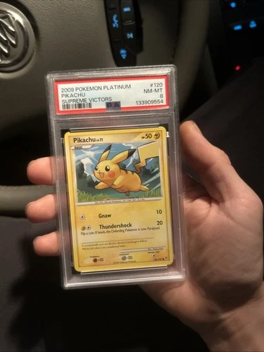 Pikachu 120/147 Supreme Victors Regular PSA 8 Near Mint Pokemon Card 2009 Rare