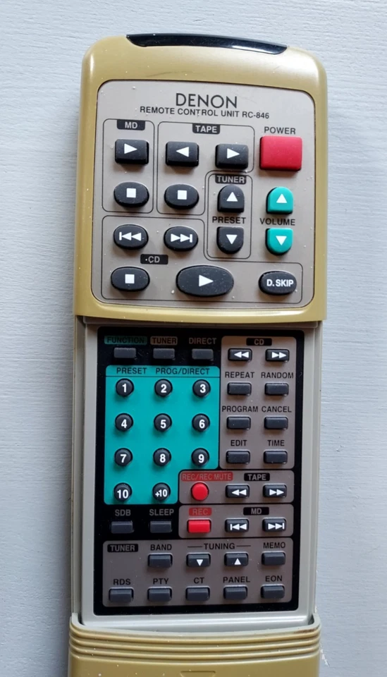 Original Denon RC-846 Remote Control For D-M10 M3 M5 UD-M3 Mini System / Tested - Image 3 of 4