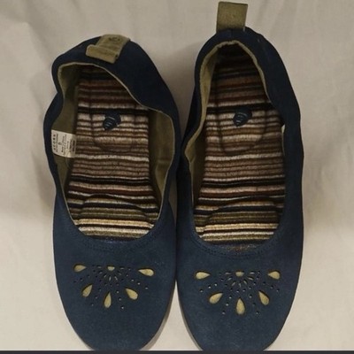 Acorn Women s Size 8 Slip On Flats Slippers Blue Comfort Casual Indoor Outdoor