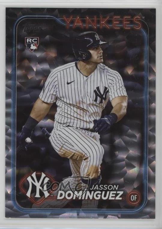 2024 Topps Series 1 Silver Crackle Foil Jasson Dominguez #60 5x3