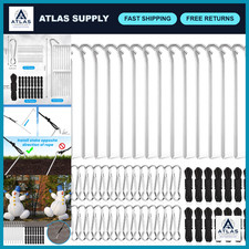 Heavy Duty Inflatable Yard Stakes Tethers for Holiday Decor, 64 Pcs Set