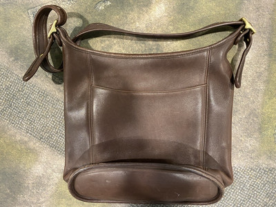 Vintage Coach Brown Leather Shoulder Bag Purse 9060 Original Strap