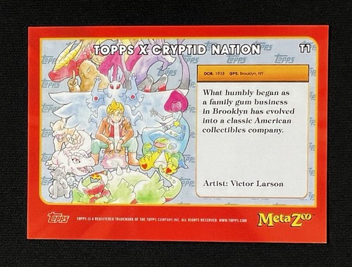MetaZoo TOPPS X Cryptid Nation Serialized Low # 10/999 And 11/999 Consecutive - Picture 7 of 8