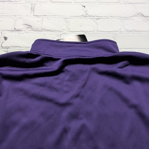 Men's XL NFL Apparel Minnesota Vikings Jacket 1/4 ZIP Sideline Pullover - NEW - Picture 12 of 13