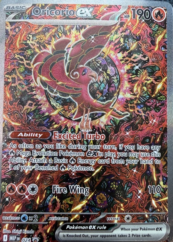 Oricorio ex - 024 024 Holo P ME: Mega Evolution Promo Pokemon NM