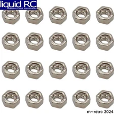 Hot Racing SXTF14NSS M1.4 Stainless Steel Hex Nut 20 Pieces Scx 24